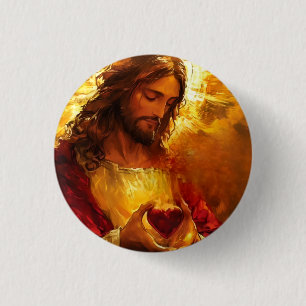 Sacred Heart of Jesus 3 Cm Round Badge