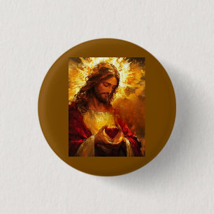 Sacred Heart of Jesus 3 Cm Round Badge
