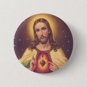 Sacred Heart of Jesus 6 Cm Round Badge