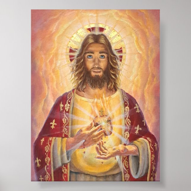 Sacred Heart of Jesus, Art, Poster (Front)