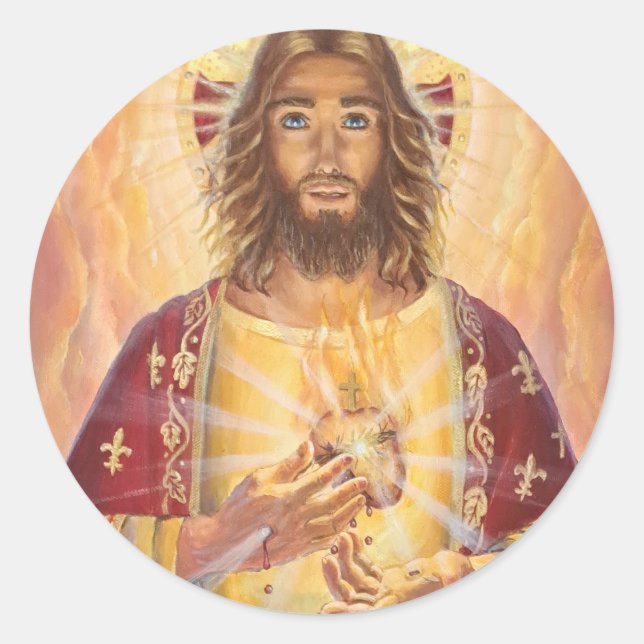 Sacred Heart of Jesus, Art, Stickers (Front)