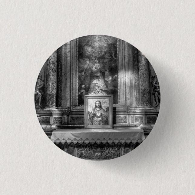 Sacred Heart Of Jesus Beam Of light 3 Cm Round Badge (Front)