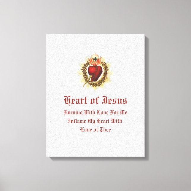 Sacred Heart of Jesus Canvas Art  (Front)