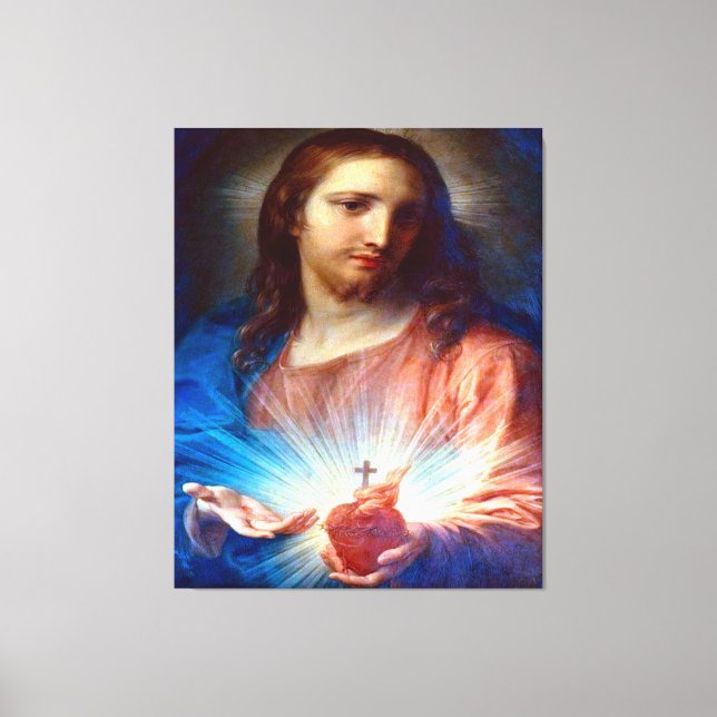 Sacred Heart of Jesus Canvas Print (Front)