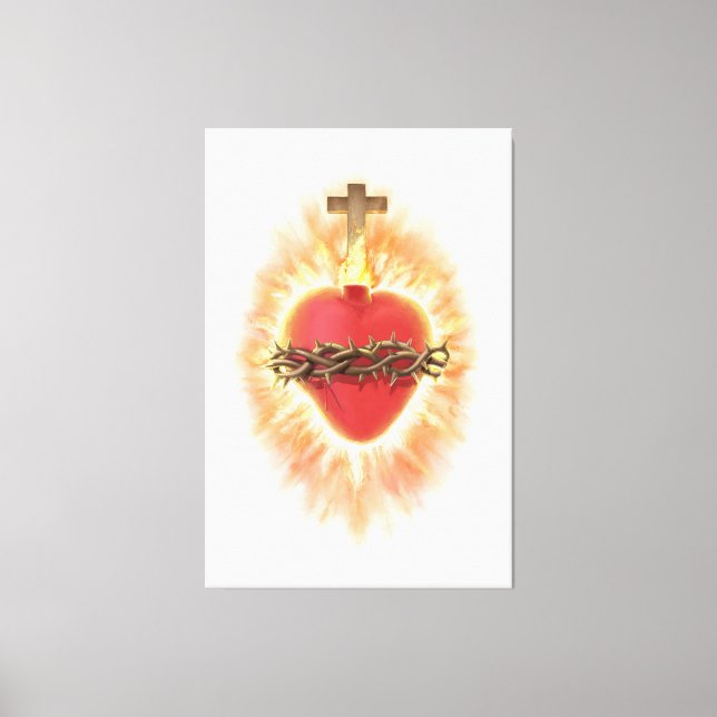 Sacred Heart of Jesus Canvas Print (Front)