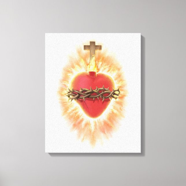Sacred Heart of Jesus Canvas Print (Front)