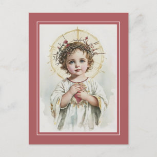 Sacred Heart of Jesus, Catholic, Divine Mercy Love Postcard