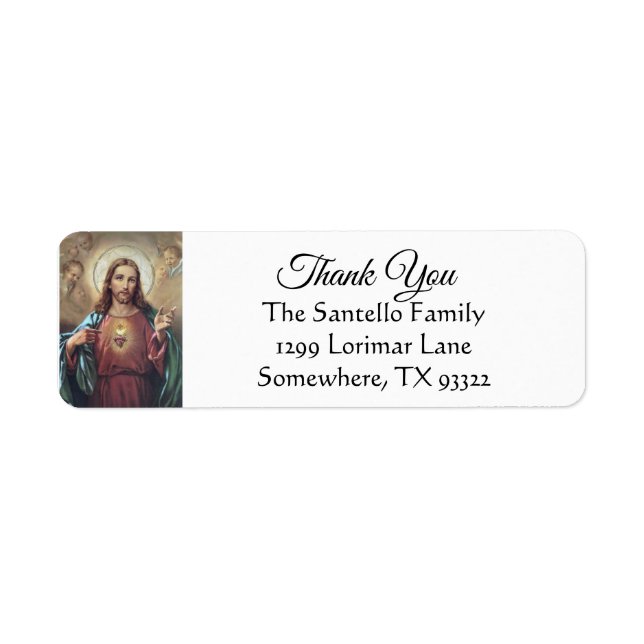 Sacred Heart of Jesus Catholic Thank You (Front)