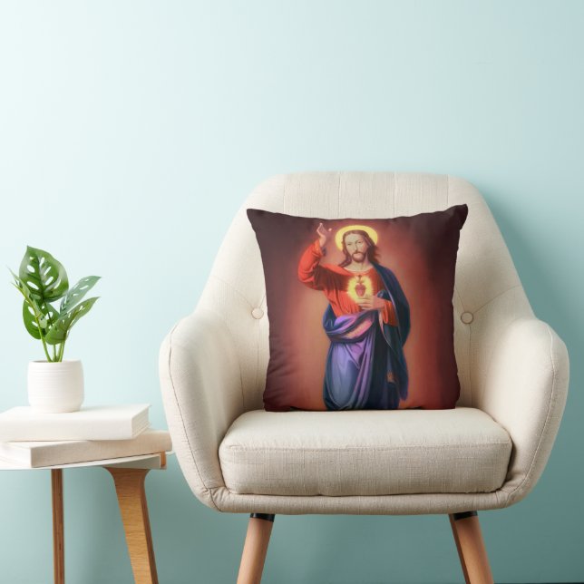 Sacred Heart of Jesus Christ Cushion (Chair)