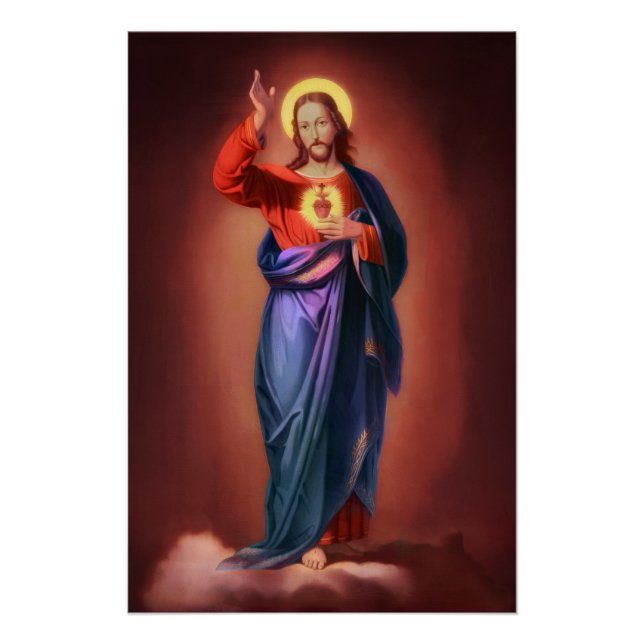 Sacred Heart of Jesus Christ Poster (Front)