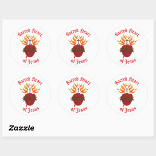 Sacred Heart of Jesus Classic Round Sticker