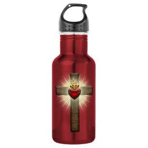 Sacred Heart of Jesus Cross 532 Ml Water Bottle