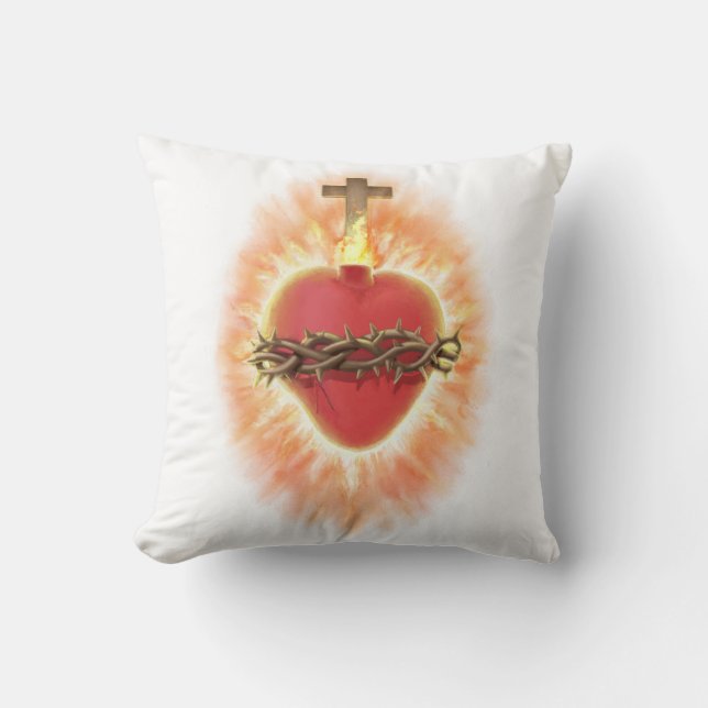 Sacred Heart of Jesus Cushion (Front)
