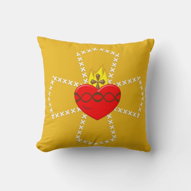 Sacred Heart of Jesus Cushion (Front)