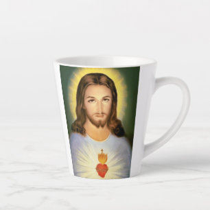 Sacred Heart of Jesus Customisable Latte Mug