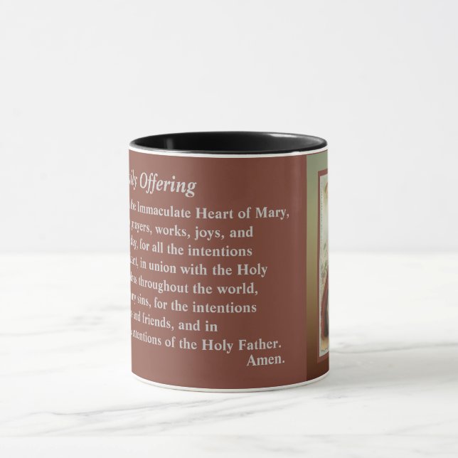 Sacred Heart of Jesus Daily Offering Mug (Center)