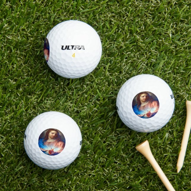 Sacred Heart of Jesus Golf Balls (Insitu Grass)