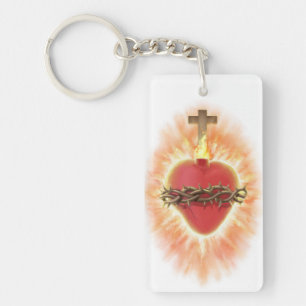 Sacred Heart of Jesus Holidays Key Ring