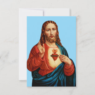 Sacred Heart of Jesus Holy Card Pater Noster