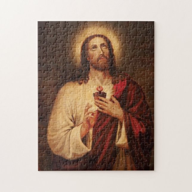 Sacred Heart Of Jesus Jigsaw Puzzle (Vertical)