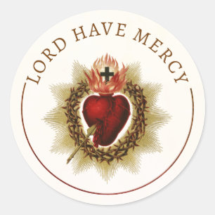 Sacred Heart of Jesus – Lord Have Mercy Classic Round Sticker