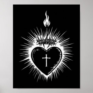 Sacred Heart Of Jesus Men Women Jesus Christ Chris Poster