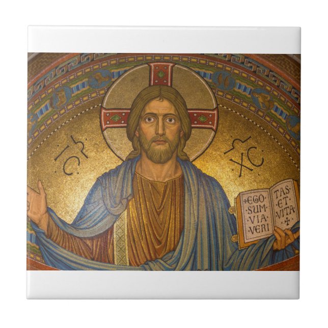 Sacred Heart Of Jesus Mosaic Tile (Front)