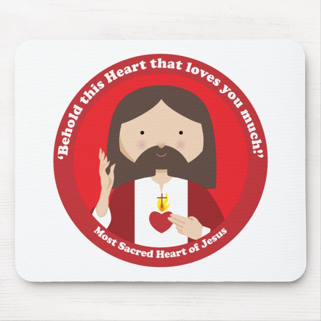 Sacred Heart of Jesus Mouse Mat (Front)