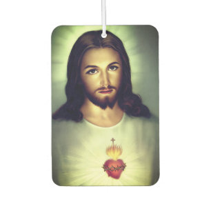 Sacred Heart of Jesus Photo Car Air Freshener