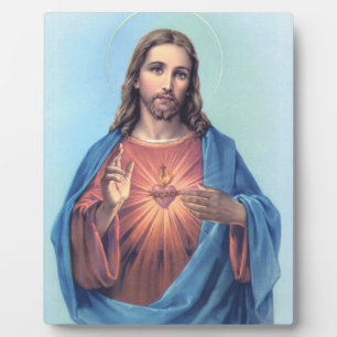 Sacred Heart Of Jesus Plaque