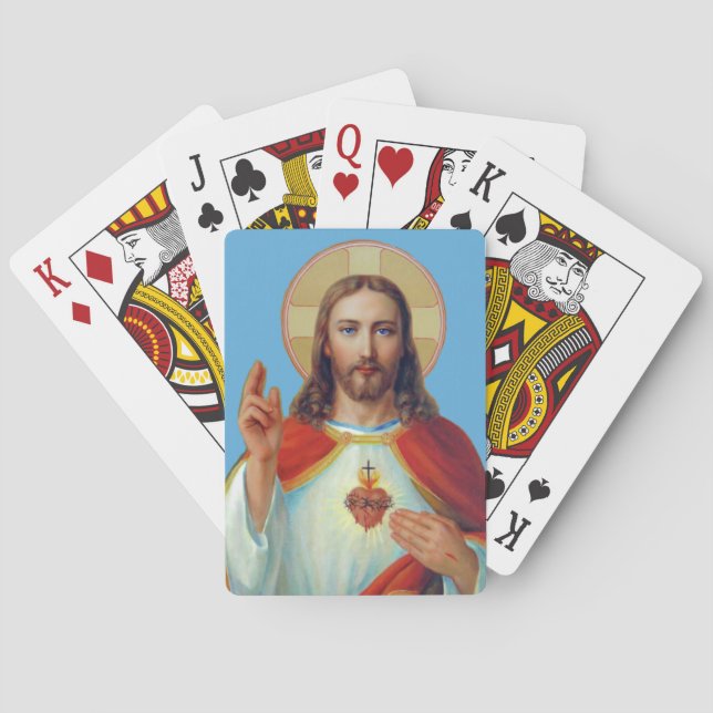 Sacred Heart of Jesus Playing Cards (Back)