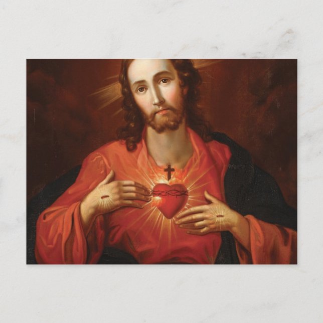 Sacred Heart Of Jesus Postcard (Front)