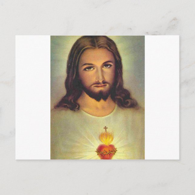 Sacred Heart of Jesus Postcard (Front)