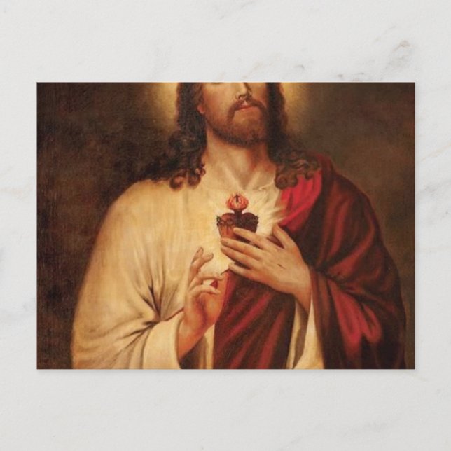 Sacred Heart Of Jesus Postcard (Front)