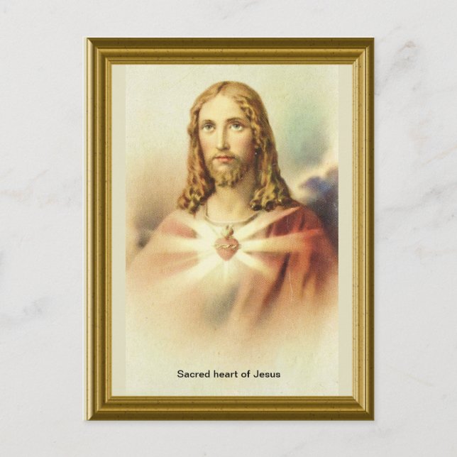 Sacred heart of Jesus Postcard (Front)