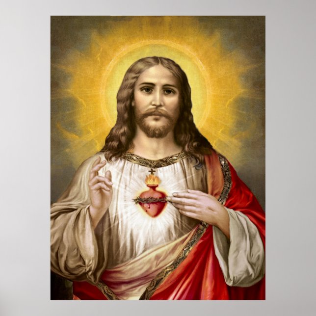 Sacred Heart of Jesus Poster (Front)