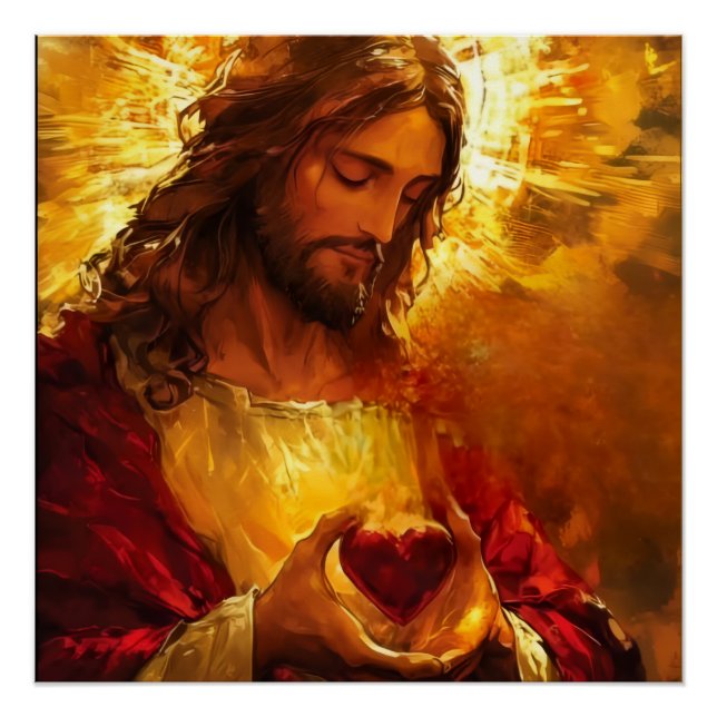 Sacred Heart of Jesus  Poster (Front)