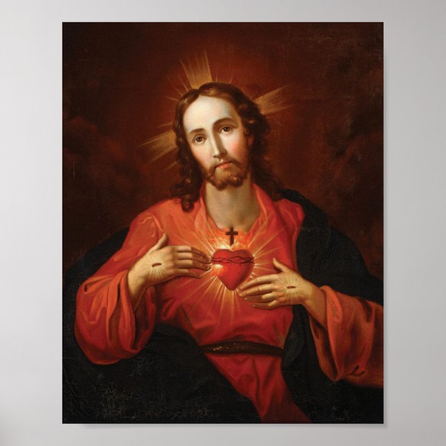 Sacred Heart Of Jesus Poster (Front)