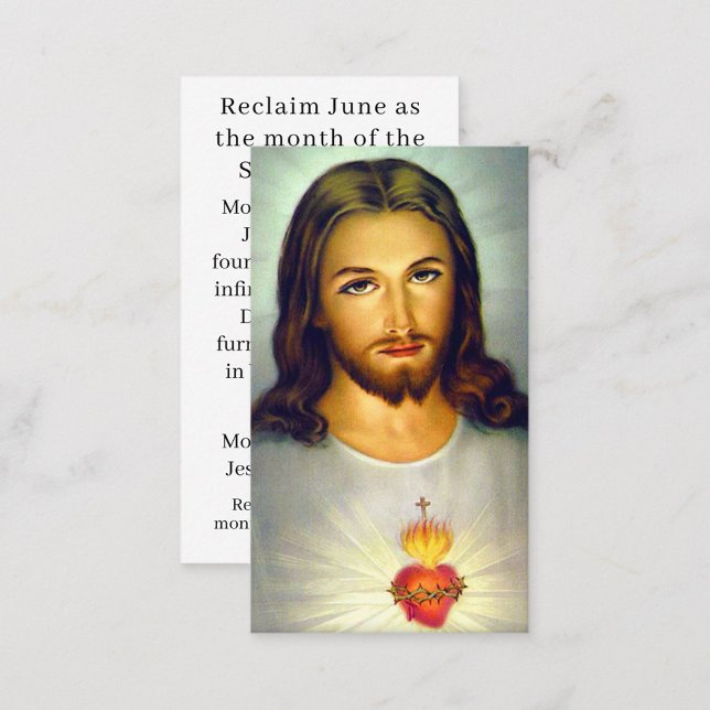 Sacred Heart of Jesus Prayer Card (Creator Uploaded)