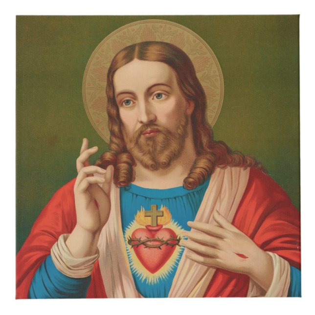 Sacred Heart of Jesus Prayer Cube (Top)