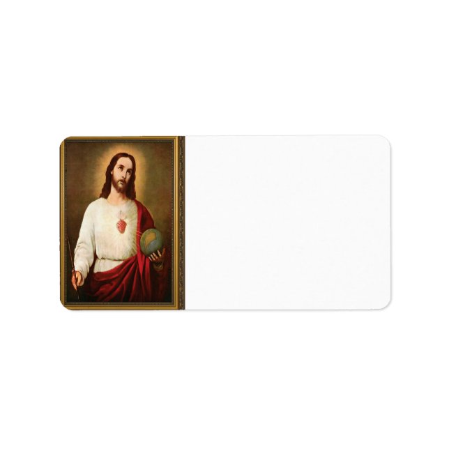 Sacred Heart of Jesus Return Label (Front)