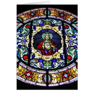 Sacred Heart of Jesus Stained Glass Window