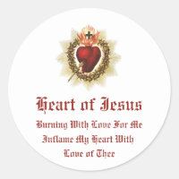 Sacred Heart of Jesus Stickers 