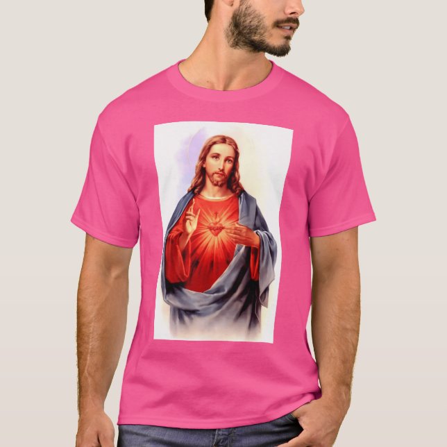 Sacred Heart Of Jesus T-Shirt (Front)