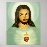 Sacred Heart of Jesus + Immaculate Heart of Mary | Art Print