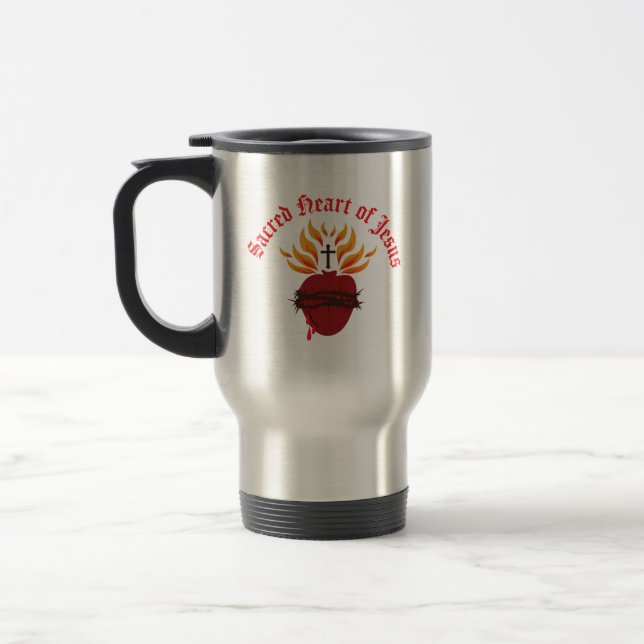 Sacred Heart of Jesus Travel Mug (Left)