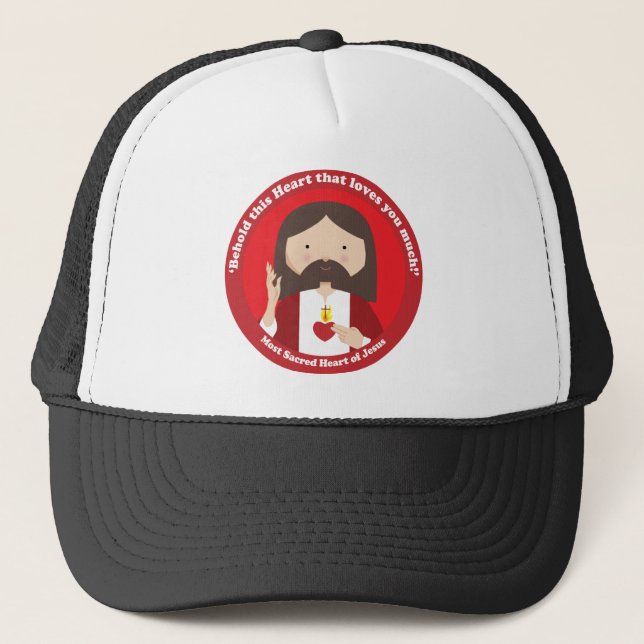 Sacred Heart of Jesus Trucker Hat (Front)