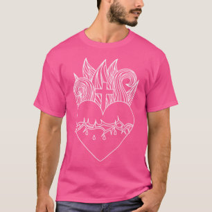 Sacred Heart Of Jesus (White) T-Shirt