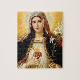 SACRED HEART OF MARY 10 CUSTOMIZABLE PRODUCTS JIGSAW PUZZLE