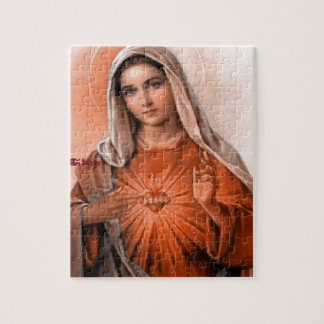 SACRED HEART OF MARY A05  CUSTOMIZABLE PRODUCTS JIGSAW PUZZLE